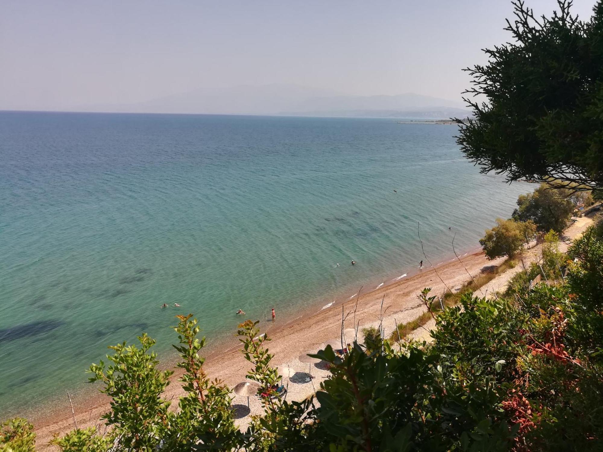 Koralli Sea View Hotel Kato Achaḯa Bagian luar foto